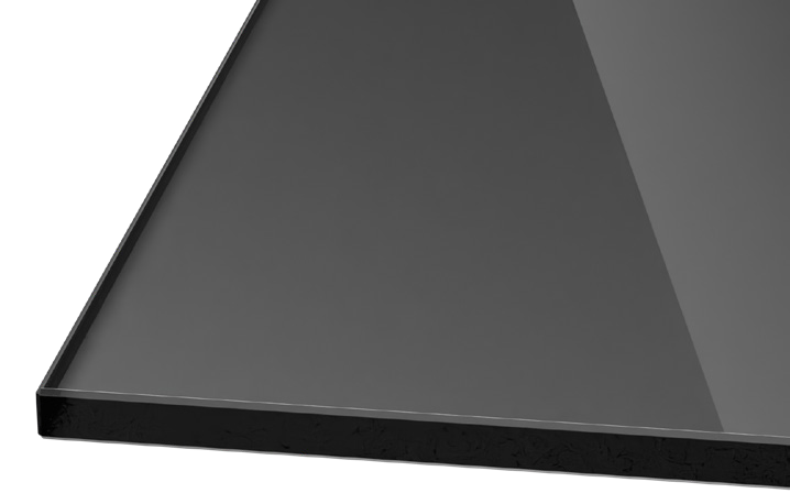 grau eingefärbtes Glas
