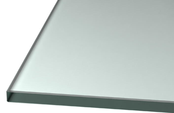 Leicht mattes Glas